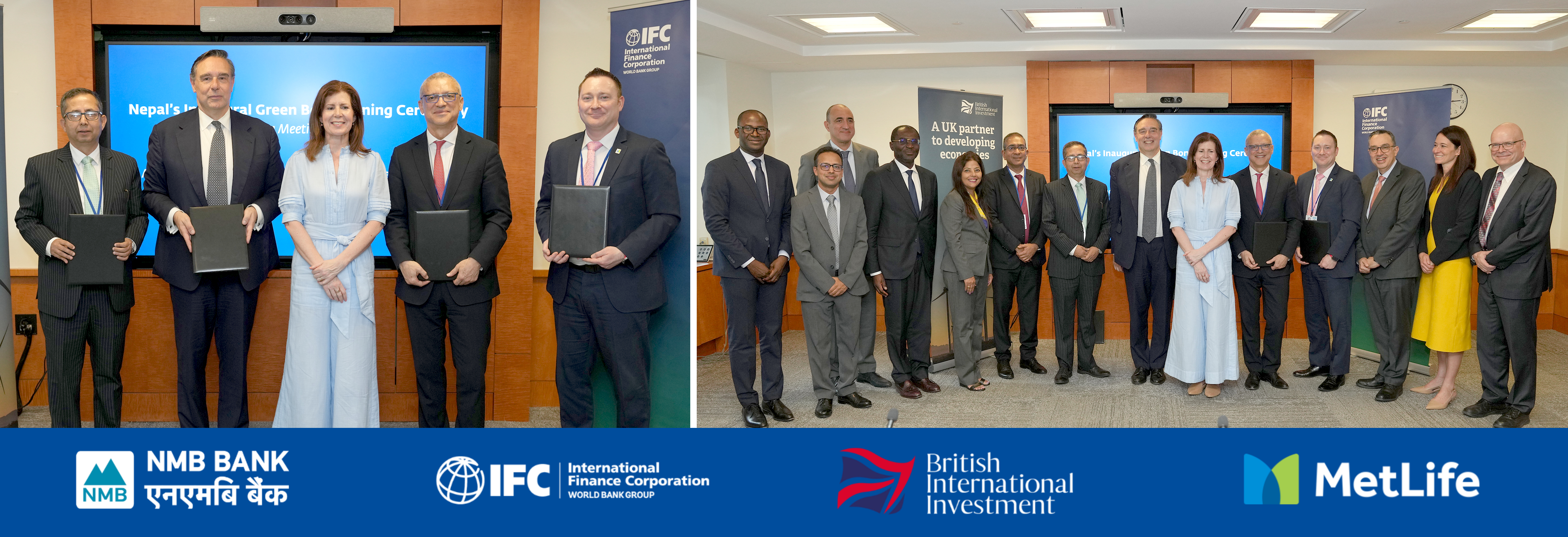 एनएमबी बैंकले नेपालमै पहिलो पटक ६ करोड अमेरिकी डलर बराबरको हरित बण्ड जारी गर्ने, IFC, BII र MetLife सँग साझेदारी